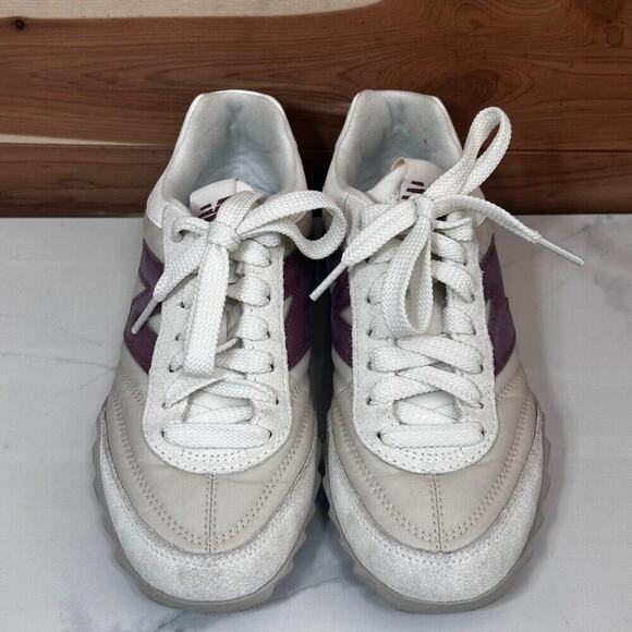 New Balance RC30 Heritage Sneakers Sea Salt/Washed Burgundy- URC30UA size US 5.5 - Picture 2 of 11